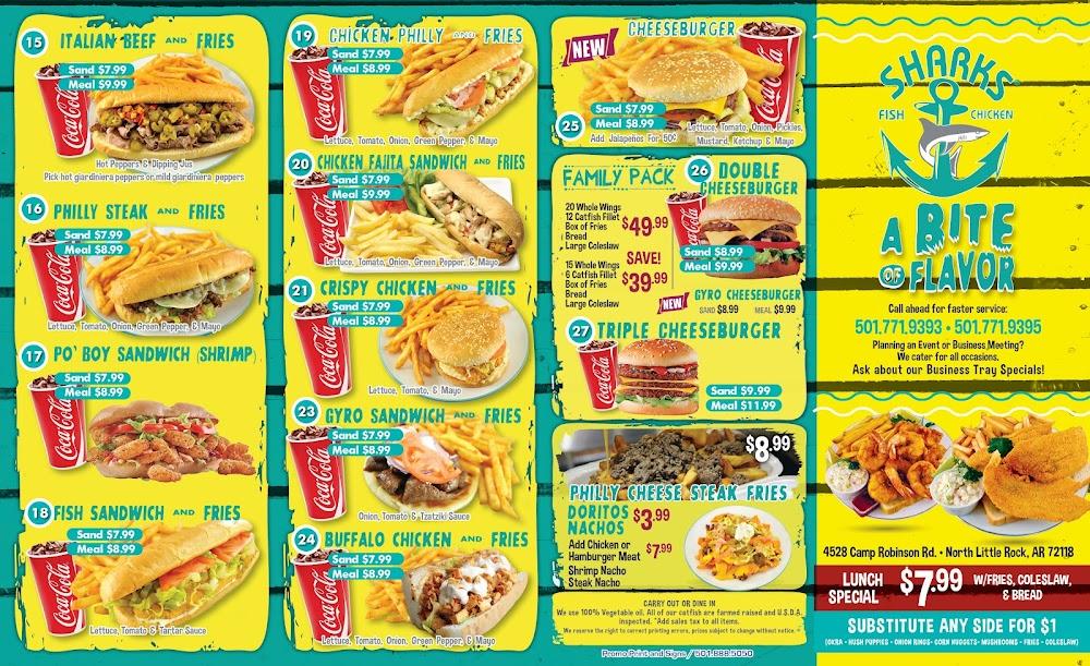 Shark's Fish & Chicken Gyro Cheeseburger