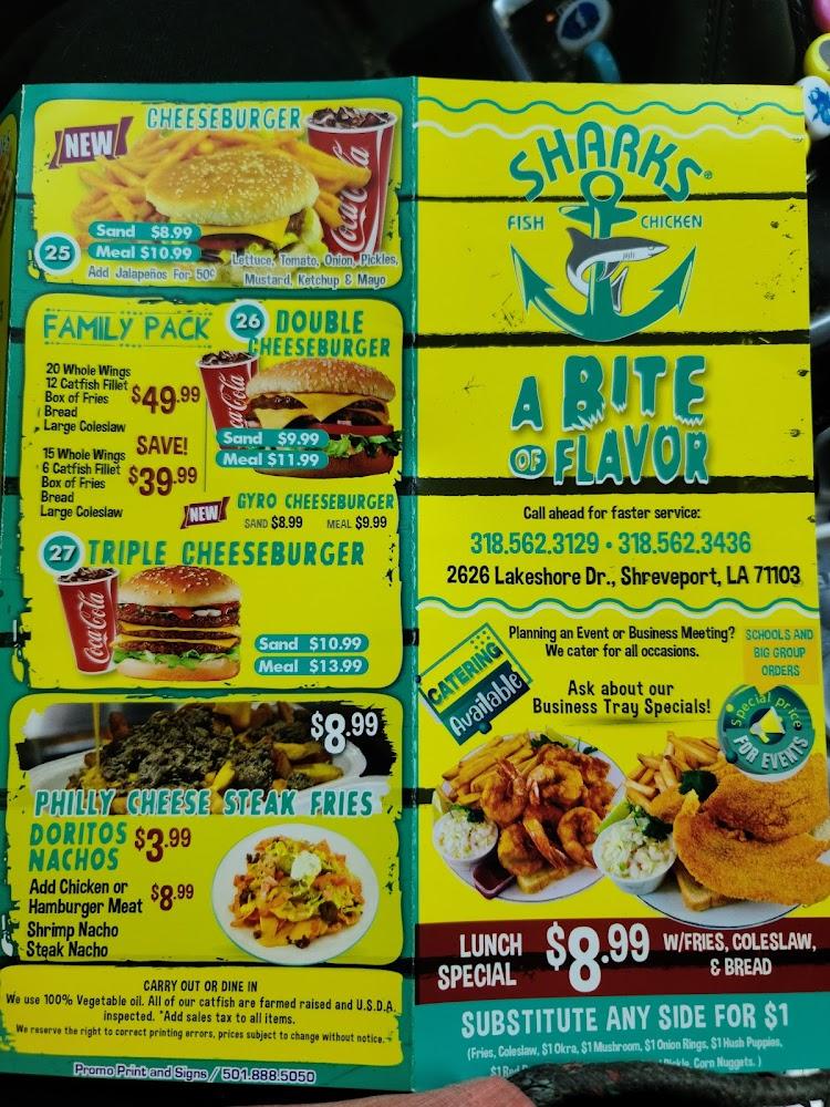 Shark's Fish & Chicken Menu image 4